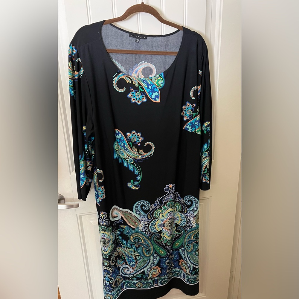 Paisley plus sized dress